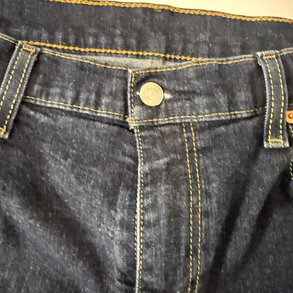 Levis 569 Loose Straight Leg Jeans Mens W34 L34 Dark Indigo Blue Denim 3757